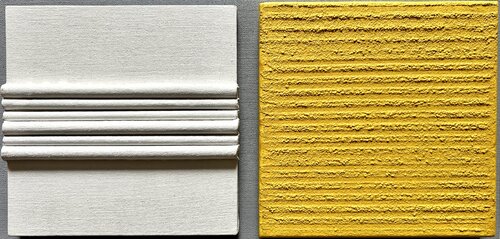 Abstrakte Malerei. Inspiration durch Piero Manzoni. von Thomas Peter Kausel, Malerei kaufen auf Singulart