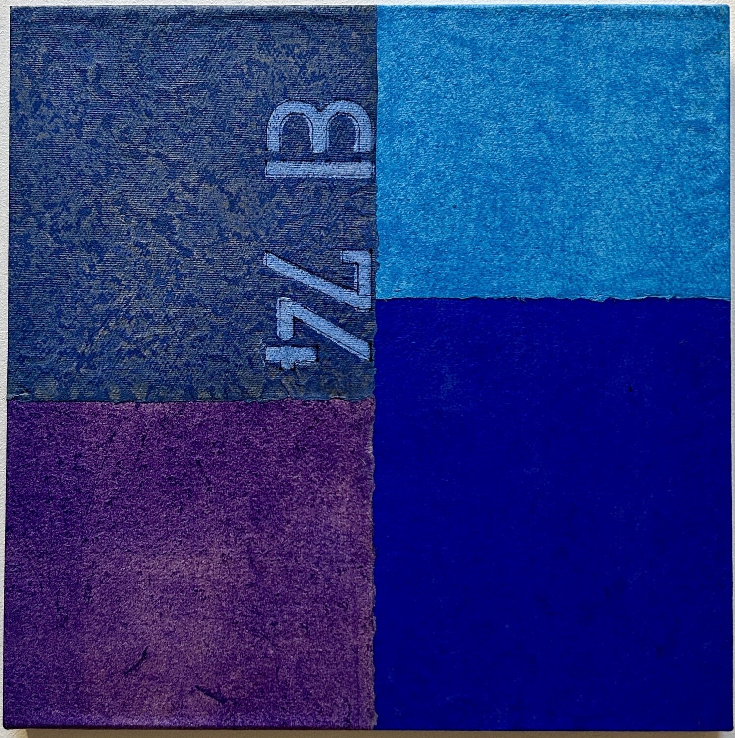Color fiel Art. Blauer Farbtanz. Thomas Peter Kausel Originalgemälde zu verkaufen