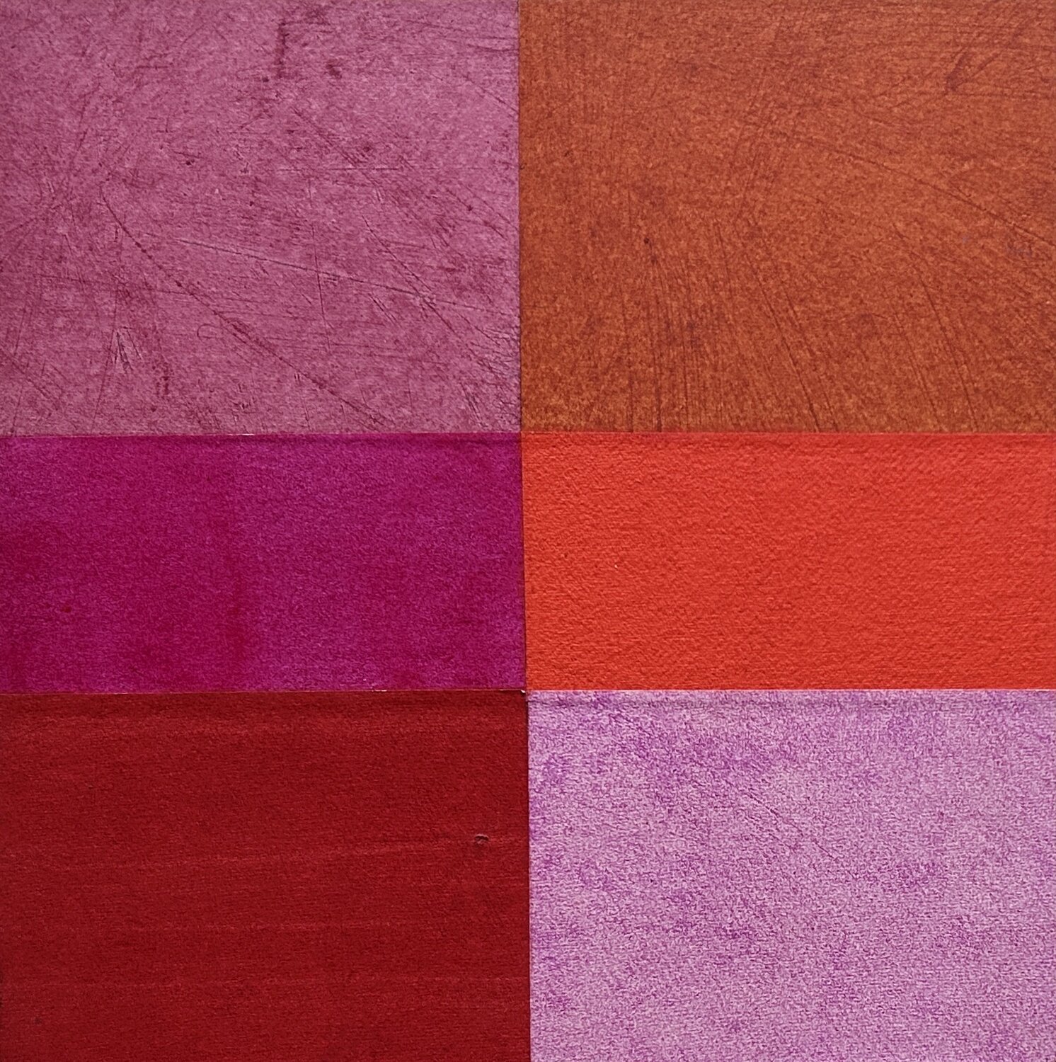 Color field Art. Rote Poesie. Thomas Peter Kausel