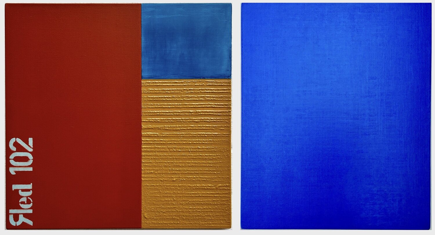 Color field painting Thomas Peter Kausel