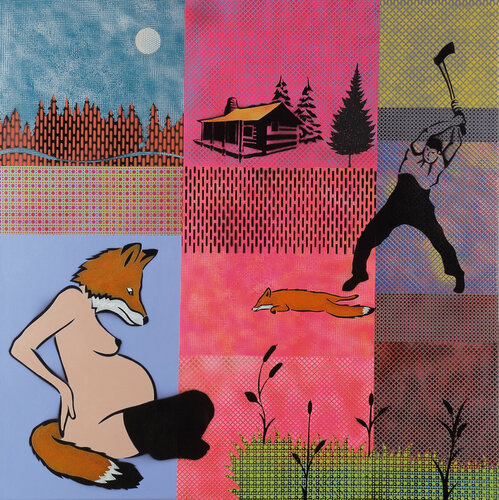 Por ser tan zorro par Pablo Kontos, Peinture en vente sur Singulart