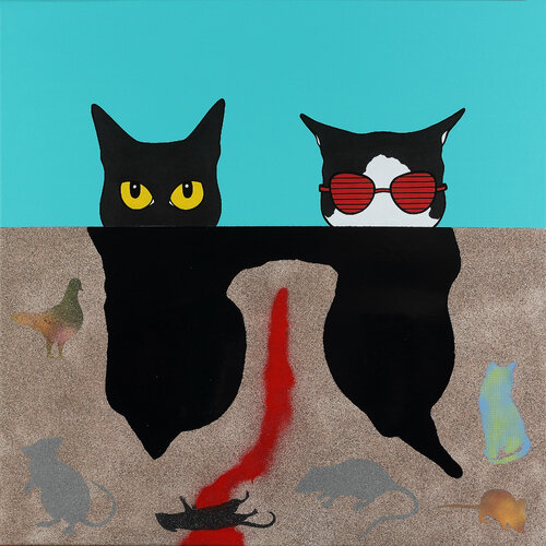 Guardianes Nocturnos van Pablo Kontos, Schilderij te koop op Singulart