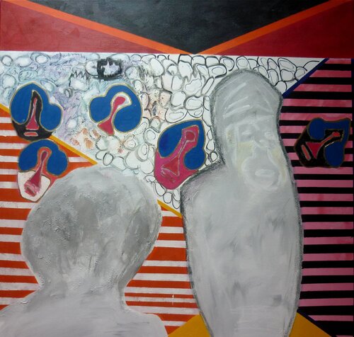 Dialogo Con una piedra van Pablo Kontos, Schilderij te koop op Singulart