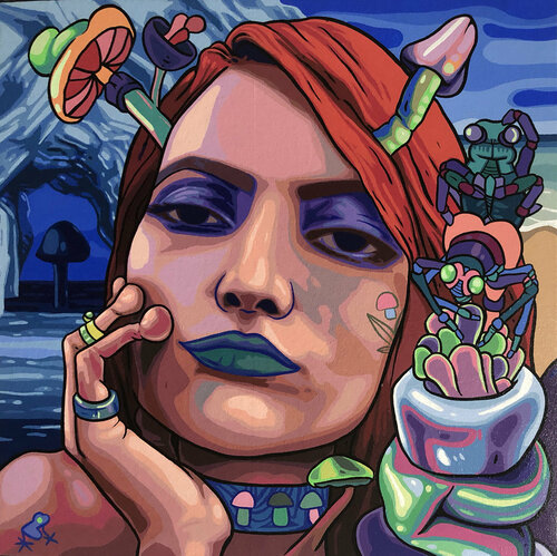 Ginger Bug en el estado de Mechingan, Los Estamos Hundidos de América. van Frank Arias, Schilderij te koop op Singulart
