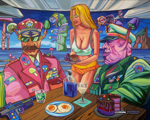 The Porn Producers di Frank Arias, Pittura in vendita su Singulart