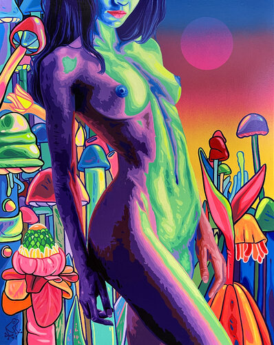 Planta 037-Fruta van Frank Arias, Schilderij te koop op Singulart