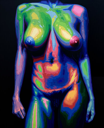 Planta 993-The Evolution of the Political System di Frank Arias, Pittura in vendita su Singulart