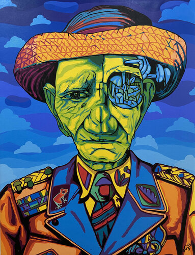 The God of Fungis van Frank Arias, Schilderij te koop op Singulart