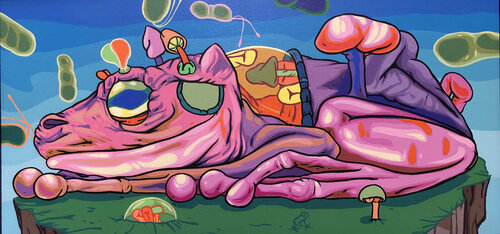Frog Number One van Frank Arias, Schilderij te koop op Singulart