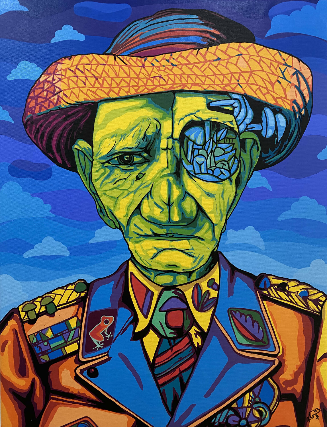 The God of Fungis Frank Arias Originalgemälde zu verkaufen