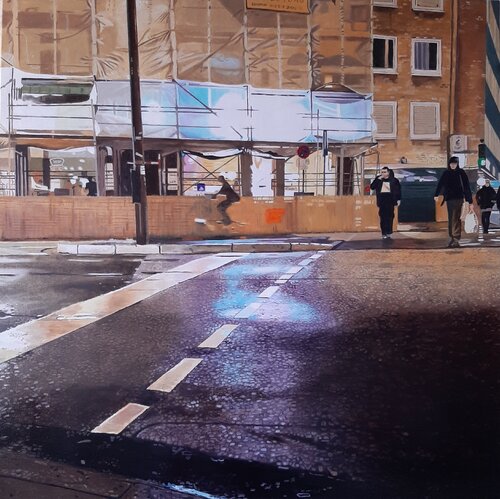 Asphalt Altona by Ulla Kutter, 油畫 for Sale on Singulart