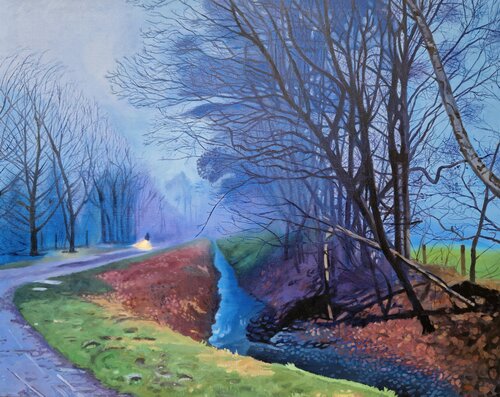 On the way home by Ulla Kutter, 油畫 for Sale on Singulart