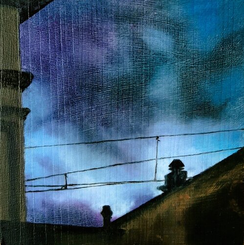 Night Sky van Ulla Kutter, Schilderij te koop op Singulart