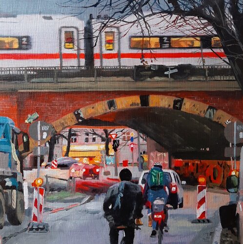 Under the bridge van Ulla Kutter, Schilderij te koop op Singulart