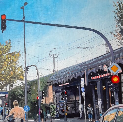 Himmel und Tunnel van Ulla Kutter, Schilderij te koop op Singulart