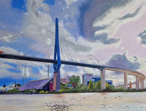 Die Brücke by Ulla Kutter, 油畫 for Sale on Singulart