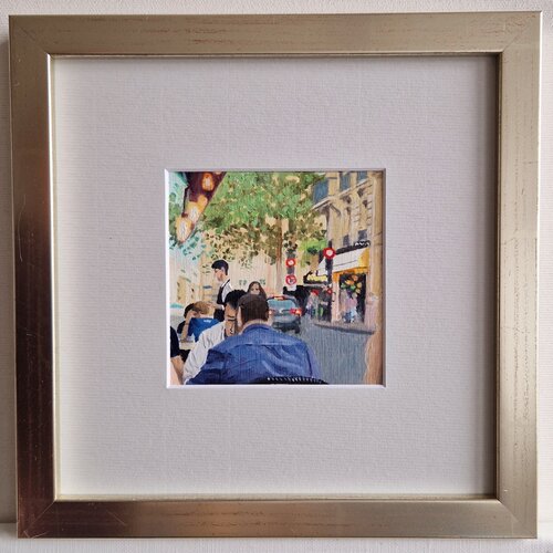 Cafe in Paris van Ulla Kutter, Schilderij te koop op Singulart