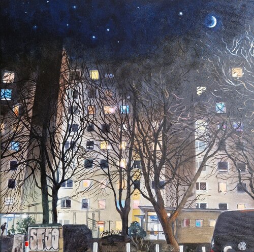 Wer ist schon Zuhause? by Ulla Kutter, 油畫 for Sale on Singulart