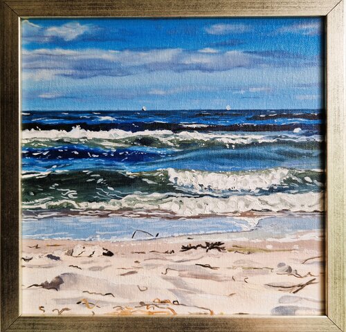 Strand und Meer von Ulla Kutter, Malerei kaufen auf Singulart