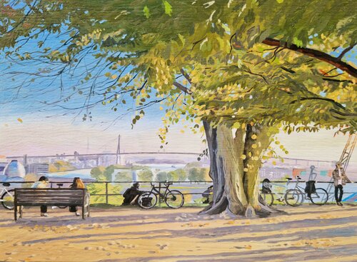 Altonaer Balkon 2 di Ulla Kutter, Pittura in vendita su Singulart