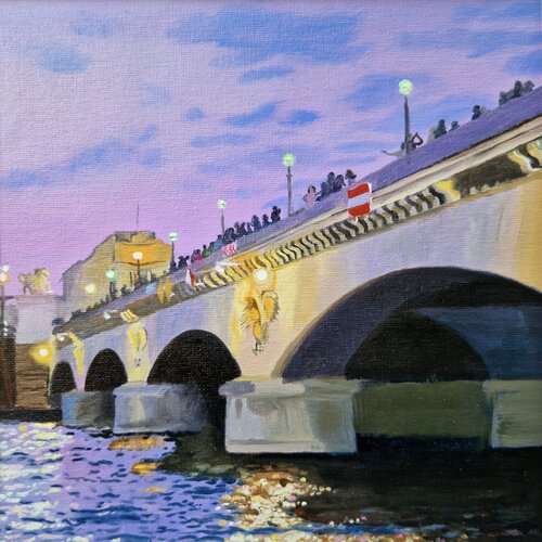 Le pont d' Léna van Ulla Kutter, Schilderij te koop op Singulart