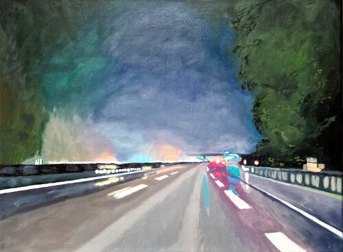 Autobahn 2 by Ulla Kutter, 油畫 for Sale on Singulart