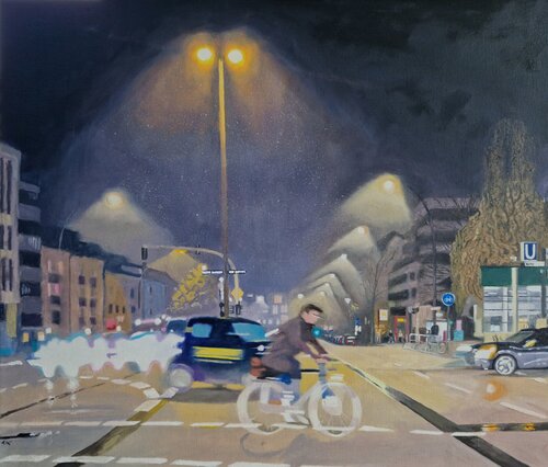 Strassenkreuzung 2 di Ulla Kutter, Pittura in vendita su Singulart