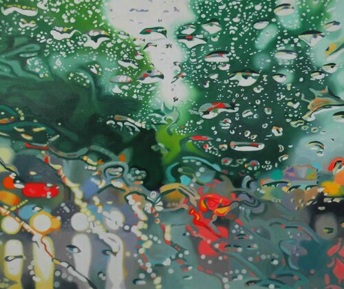 Rainy Day 2 by Ulla Kutter, 油畫 for Sale on Singulart
