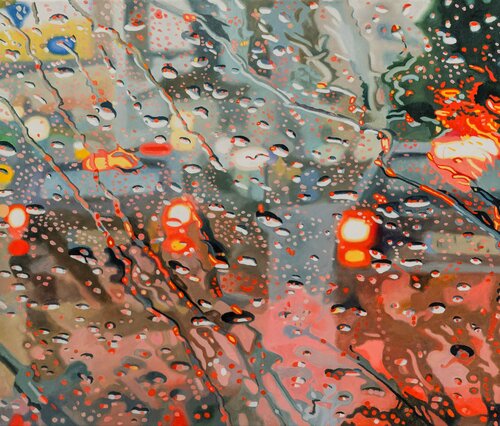 Rainy Day 3 by Ulla Kutter, 油畫 for Sale on Singulart