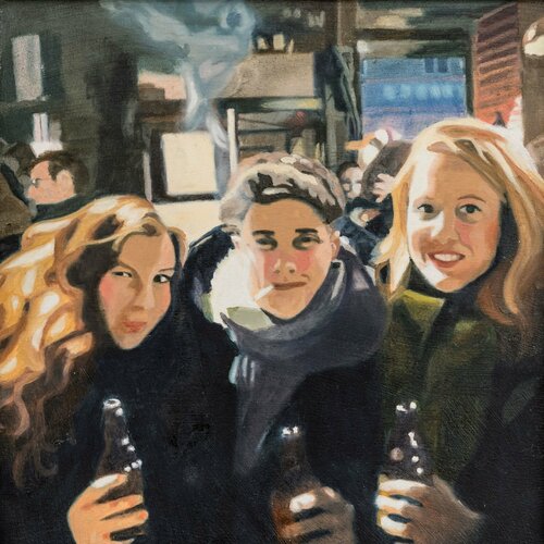 Hongkong Bar by Ulla Kutter, 油畫 for Sale on Singulart