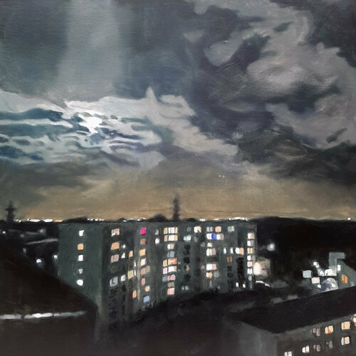 Lichter der Nacht by Ulla Kutter, 油畫 for Sale on Singulart