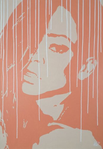 Peachy par Kevin Wilczewski, Peinture en vente sur Singulart