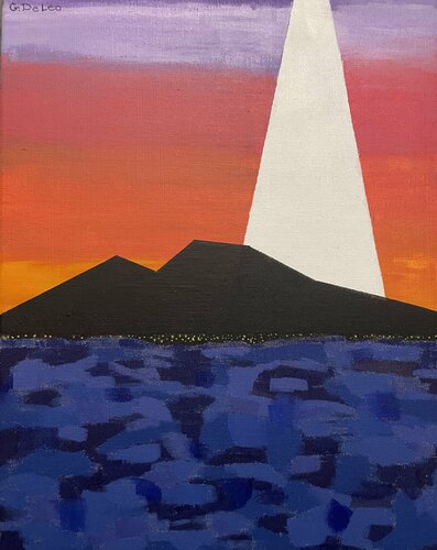 Crepuscolo vesuviano von Gianluca De Leo, Malerei kaufen auf Singulart