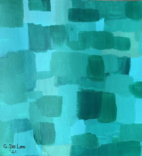 Composizione in verde di Gianluca De Leo, Opera su carta in vendita su Singulart