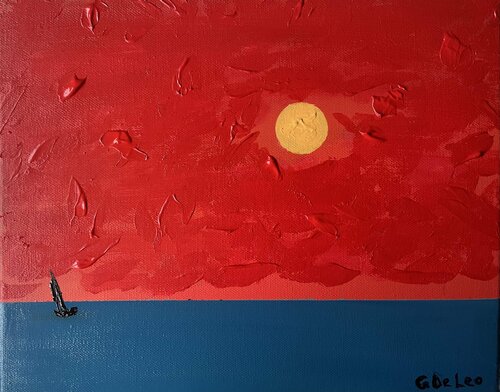 Marina al tramonto von Gianluca De Leo, Malerei kaufen auf Singulart