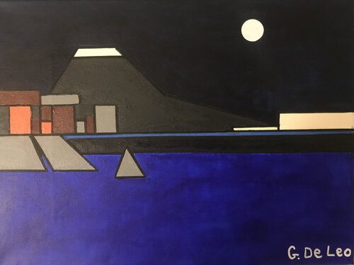 Notte su Vesuvio innevato Gianluca De Leo