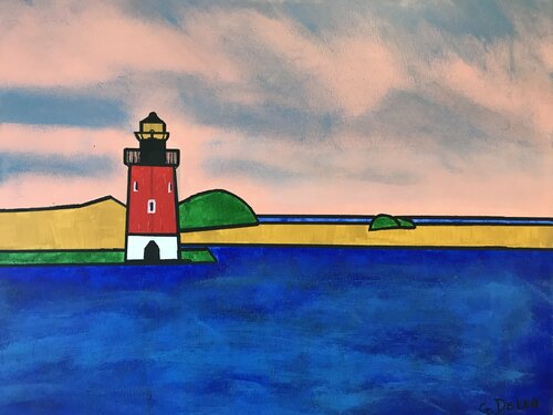 Lighthouse #4 par Gianluca De Leo, Peinture en vente sur Singulart