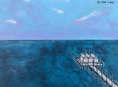 Trabucco di Termoli par Gianluca De Leo, Peinture en vente sur Singulart