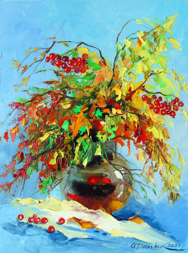 Bouquet of autumn van Olha Darchuk, Schilderij te koop op Singulart