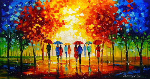 Rain still passes di Olha Darchuk, Pittura in vendita su Singulart