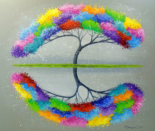 The Tree of Abundance di Olha Darchuk, Pittura in vendita su Singulart
