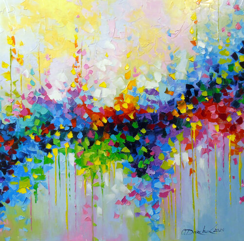 Masterly play of color di Olha Darchuk, Pittura in vendita su Singulart