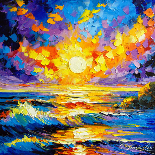 Stormy Sunset di Olha Darchuk, Pittura in vendita su Singulart