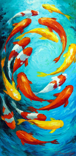 Fish in Harmony von Olha Darchuk, Malerei kaufen auf Singulart