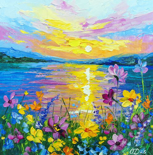 When the flowers shine in the sun von Olha Darchuk, Malerei kaufen auf Singulart