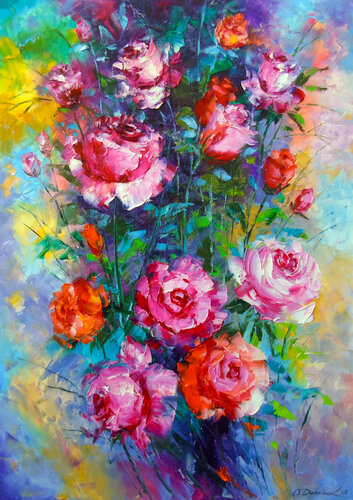 Roses di Olha Darchuk, Pittura in vendita su Singulart