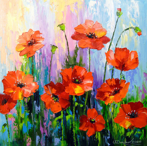 Poppies di Olha Darchuk, Pittura in vendita su Singulart