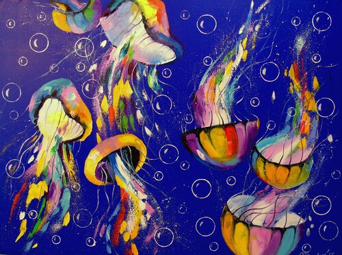 Jellyfish di Olha Darchuk, Pittura in vendita su Singulart