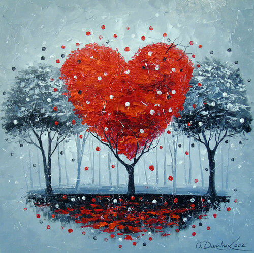 Love tree di Olha Darchuk, Pittura in vendita su Singulart