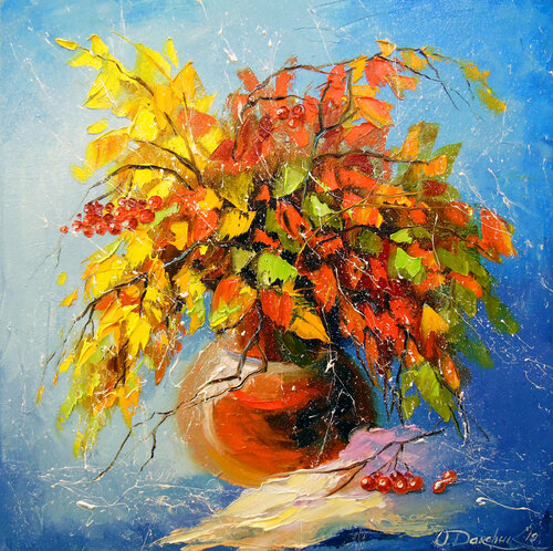 Autumn bouquet di Olha Darchuk, Pittura in vendita su Singulart